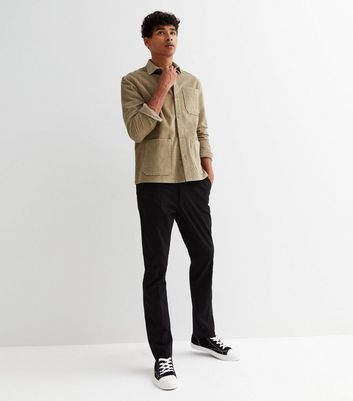 Black skinny chinos new deals look