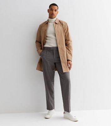 Brown Relaxed Fit Suit Trousers 