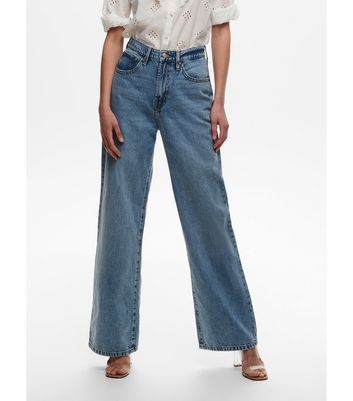 ONLY Pale Blue Extreme Wide Leg Jeans 