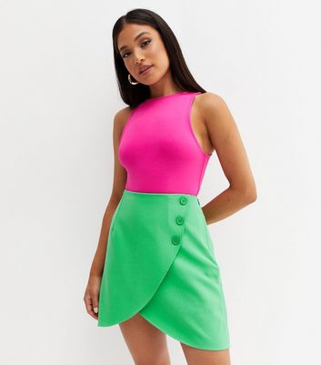 petite green skirt