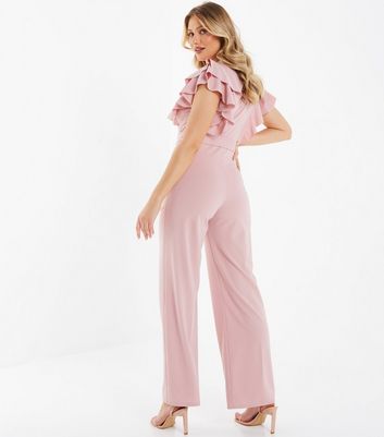 quiz dusky pink jumpsuit