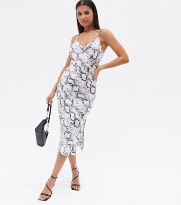 Snake print discount dress new look