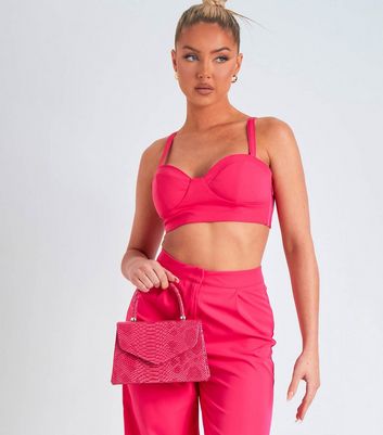 Missy Empire Mid Pink Bralette New Look