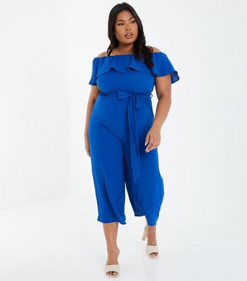 crepe one shoulder jumpsuit