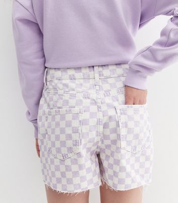 Checkered shorts outlet for girls