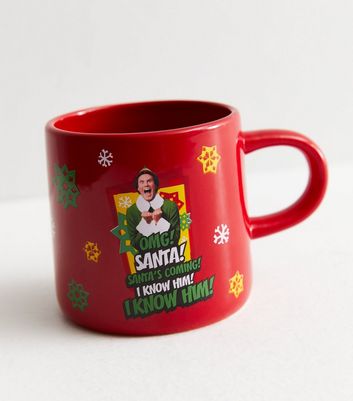 Red Elf Christmas Mug New Look