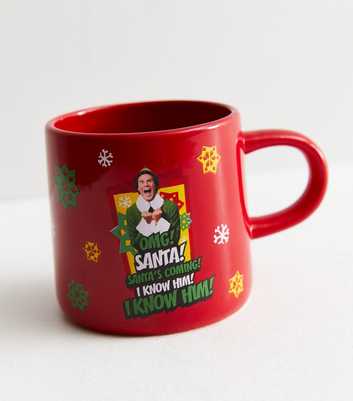 Red Elf Christmas Mug
