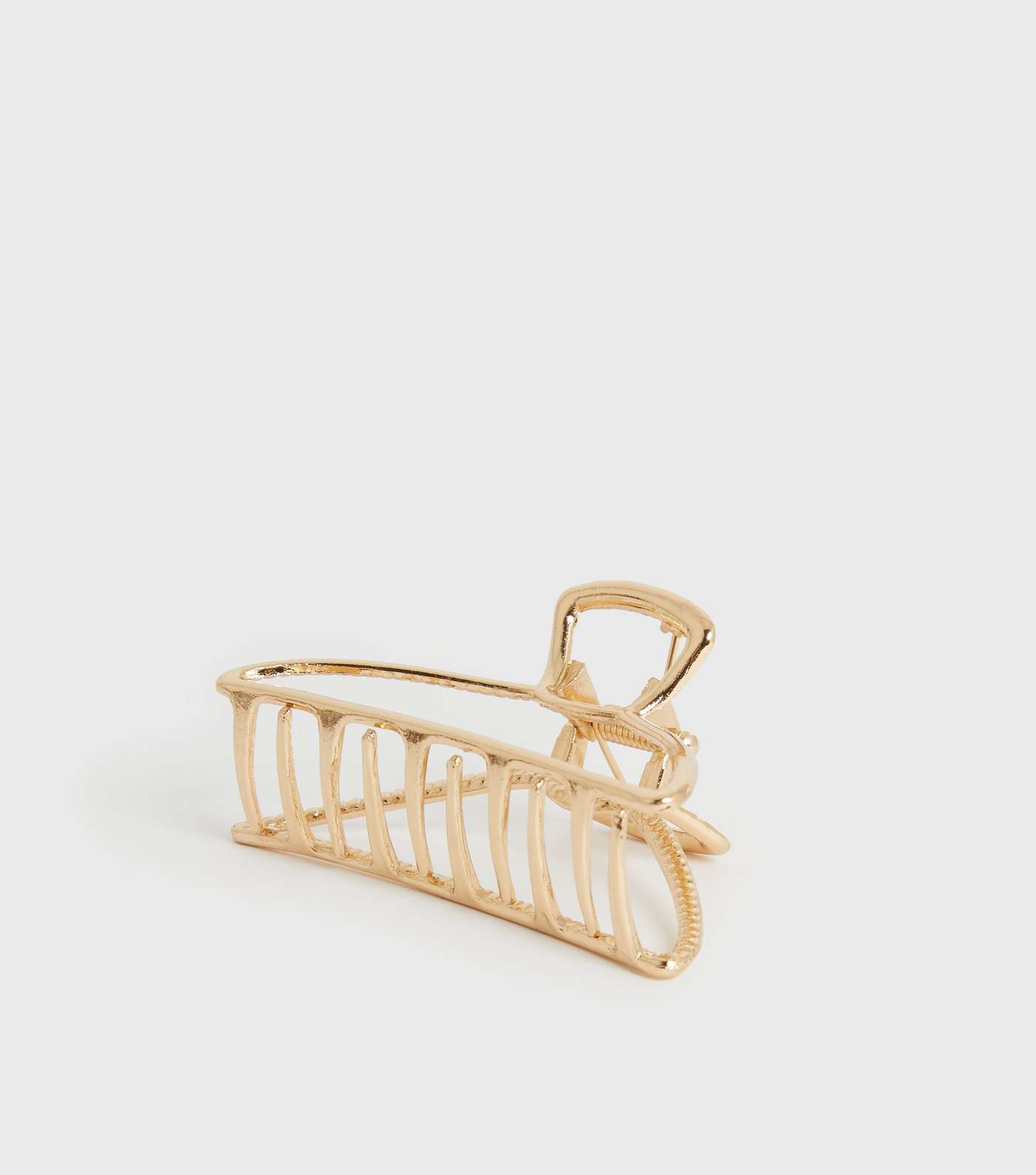 Gold Metal Curved Bulldog Claw Clip