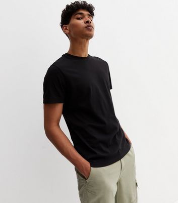 Black Short Sleeve Crew Neck T-Shirt