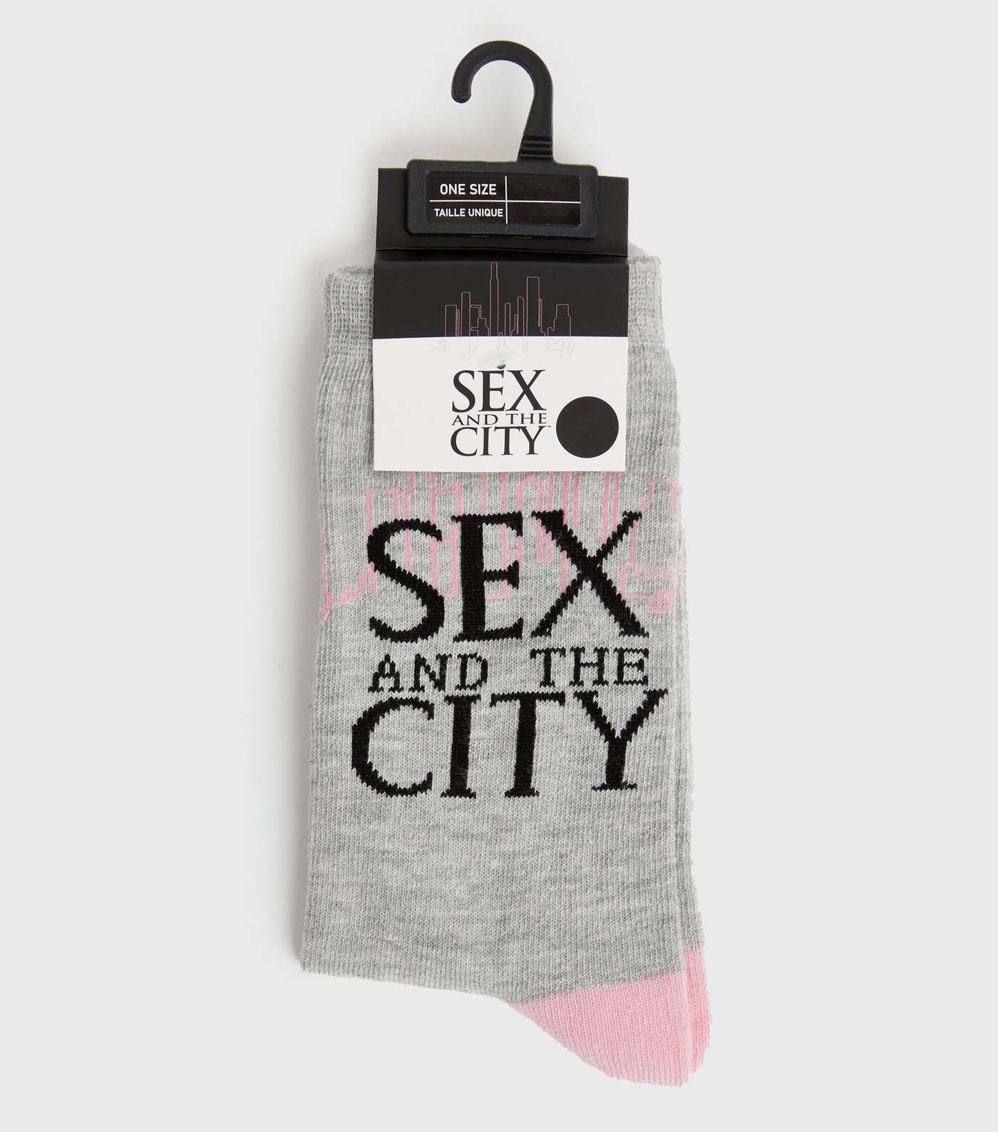 Grey Sex and the City Logo Socks Image 2