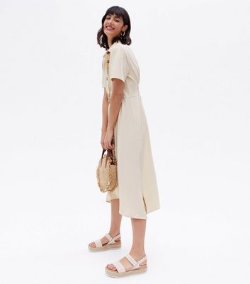 Cameo Rose Stone Shirred Waist Midi 