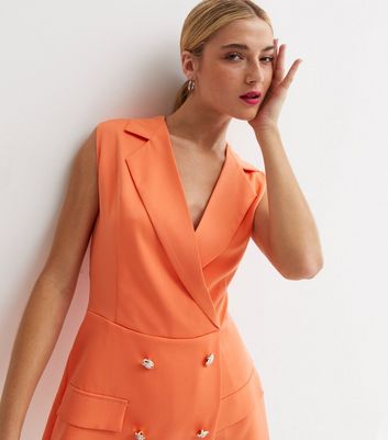 Orange cheap blazer playsuit