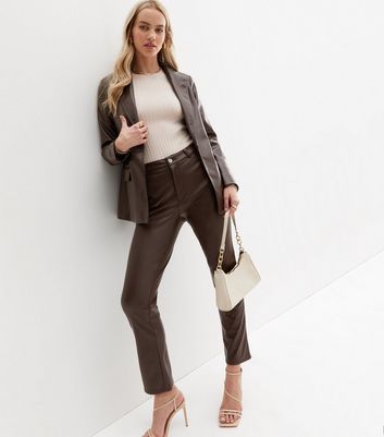 Leather hot sale look clothes