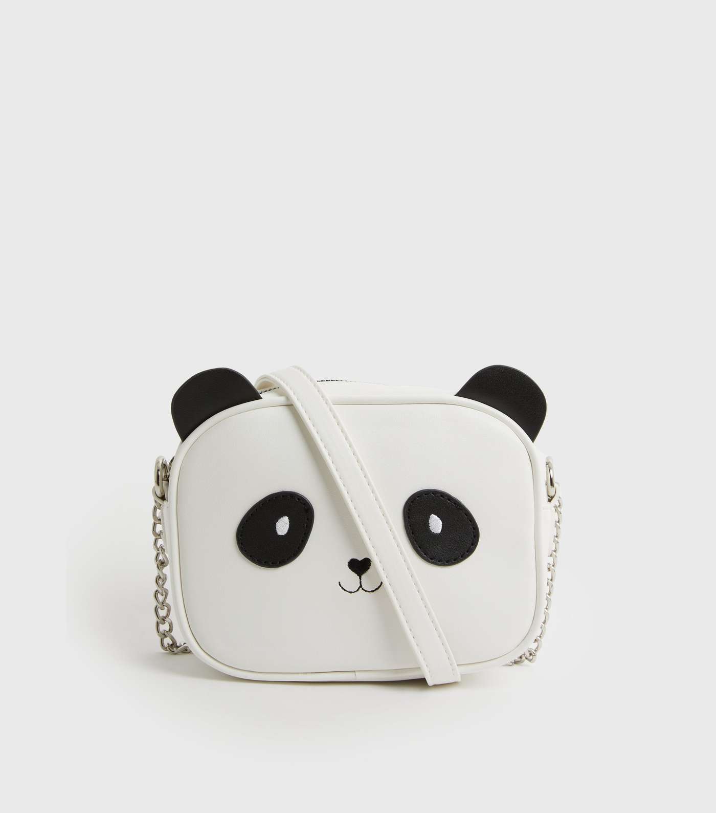 Girls White Panda Cross Body Bag
