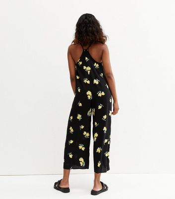 lemon print jumpsuit