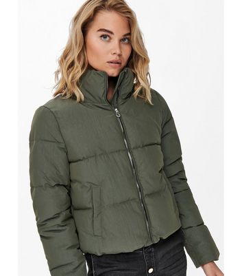 Only cropped sale puffer jacket