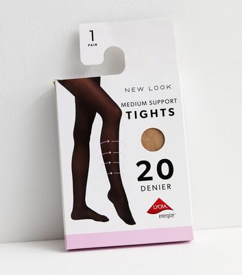 Light Brown 20 Denier Medium Support Tights