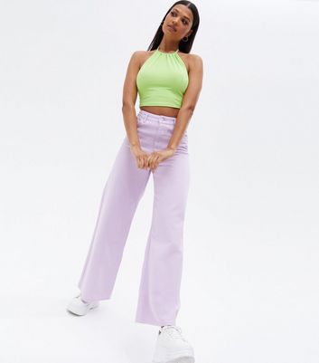 Click to view product details and reviews for Light Green Halter Crop Top New Look.