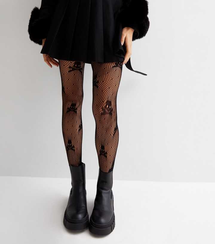 Halloween Black Skull Print Tights Stockings Sexy Women Pantyhose Leggings  for Cosplay Club Party Harajuku Style Accessories - AliExpress