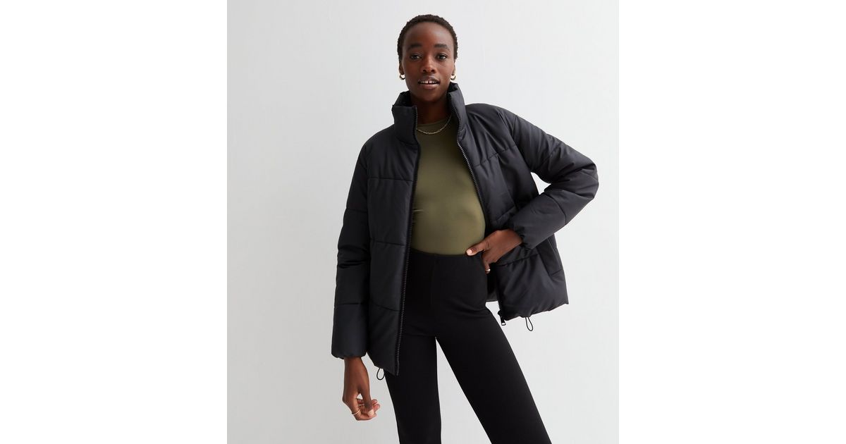 SHORT PUFFER JACKET - BLACK - Coats and Jackets - COS