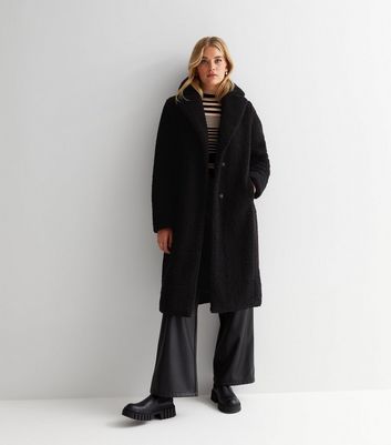 Teddy coat sale black new look