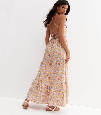 tie back maxi dress