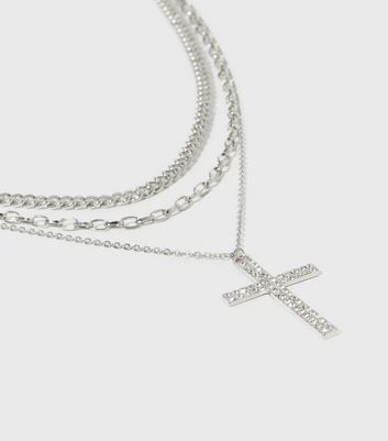 New look sale cross necklace