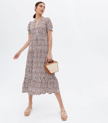 Topshop spot 2024 trim smock dress