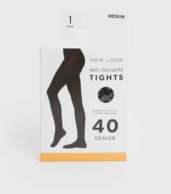 Black 40 Denier Anti-Cellulite Tights