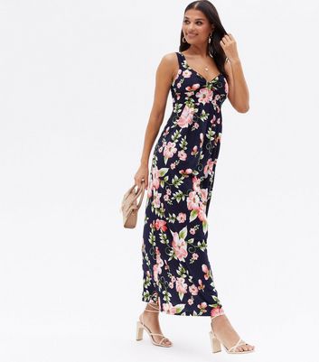 Mela Navy Tropical Sweetheart Maxi 