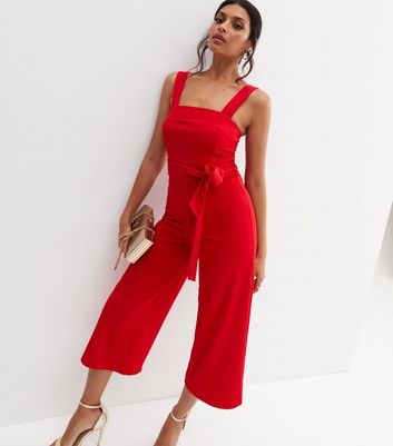 New look cheap red jumpsuit