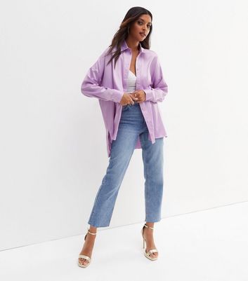 Lavender shirt outfit women's on sale