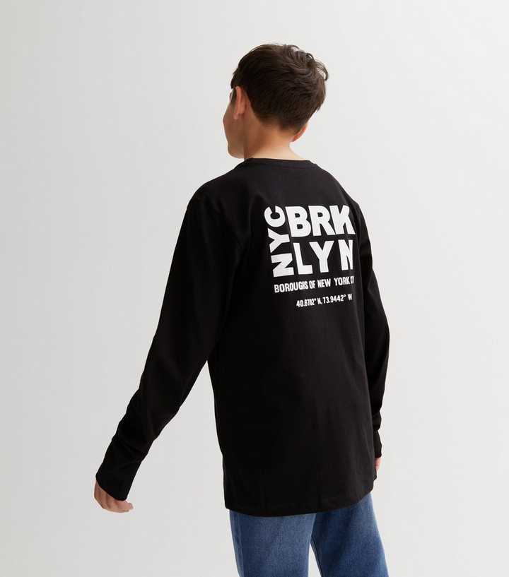 boys black long sleeve