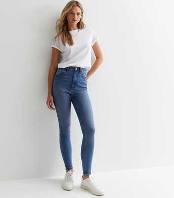 Blue Mid Wash Lift & Shape Jenna Skinny Jeans