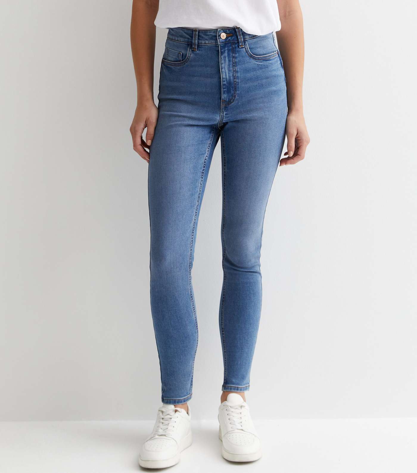 Blue Lift & Shape Jenna Skinny Jeans Image 3