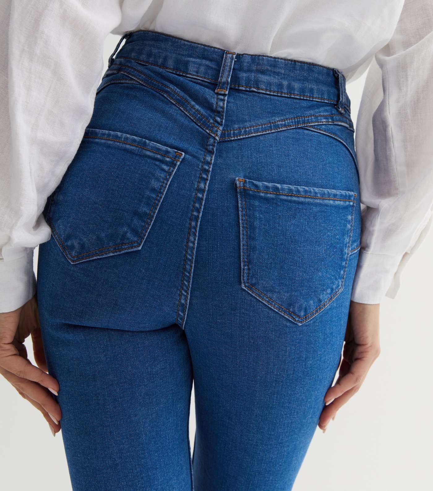 Bright Blue Lift & Shape Jenna Skinny Jeans Image 5