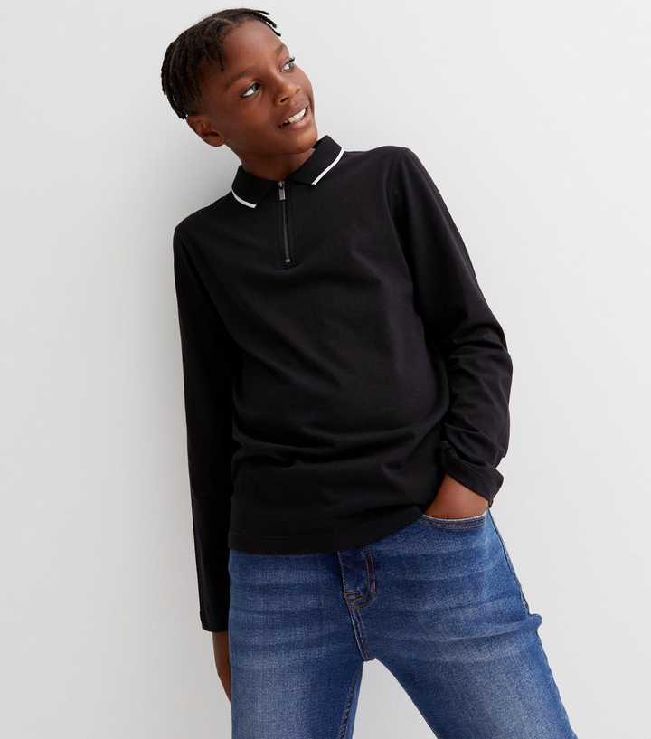 boys polo neck tops