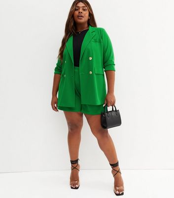 Plus size green clearance blazer