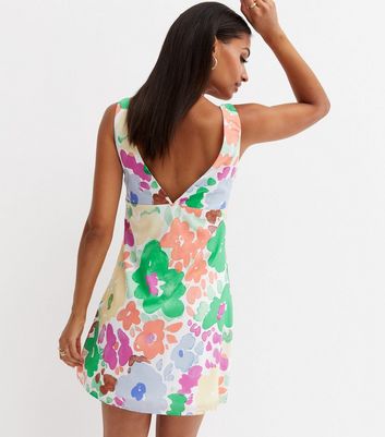 NYLON White Floral Mini Slip Dress 