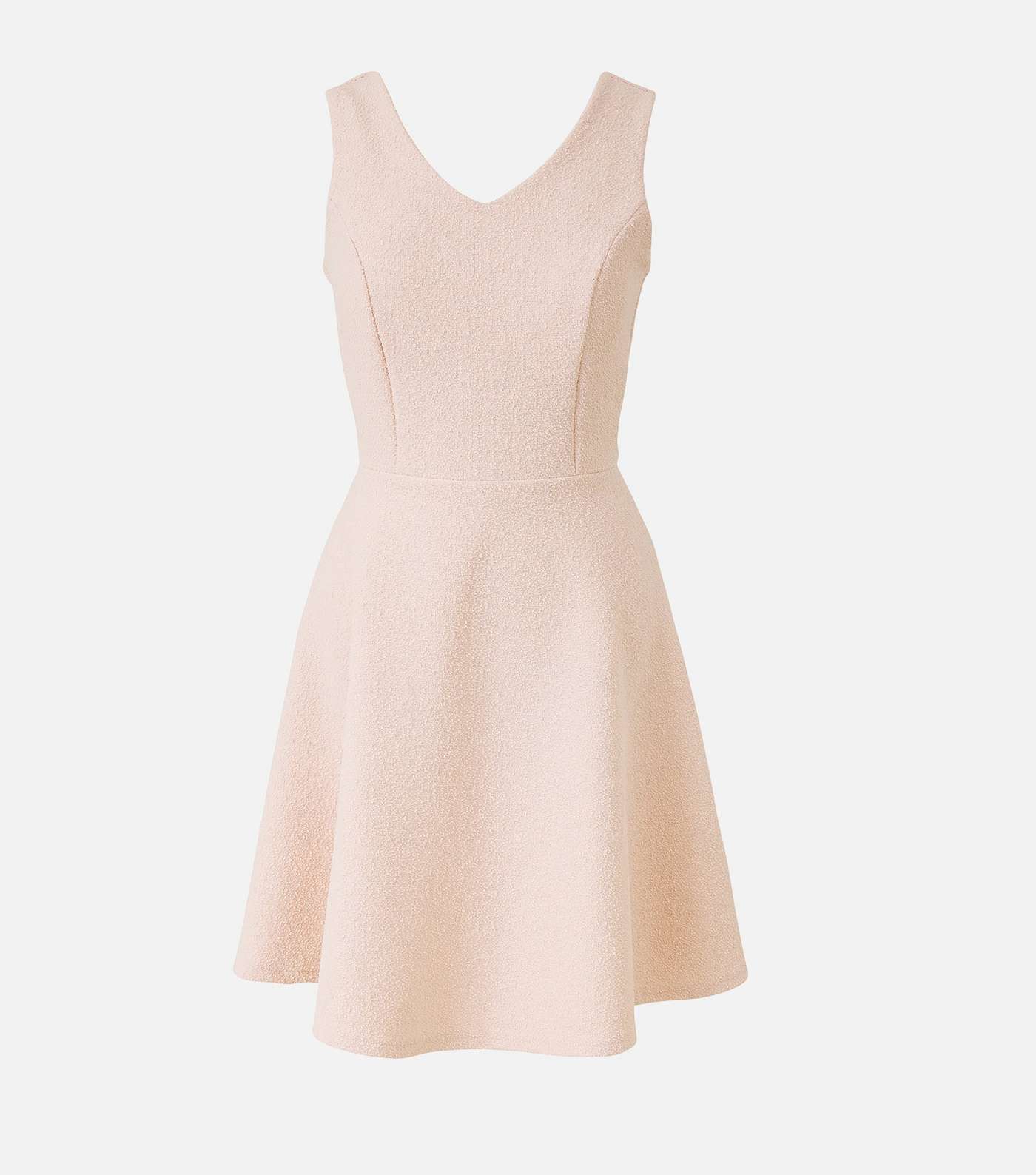 Mela Pink Textured Sleeveless Mini Dress Image 4