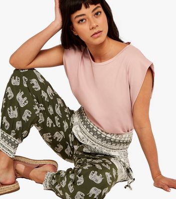 Apricot Green Elephant High Waist 