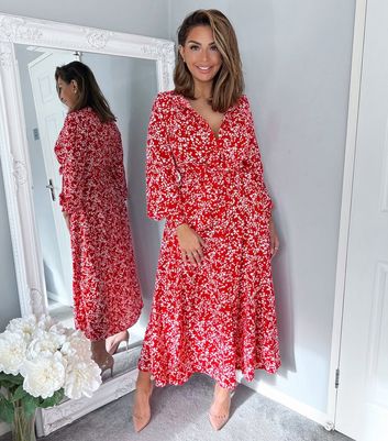 Ax paris red maxi clearance dress