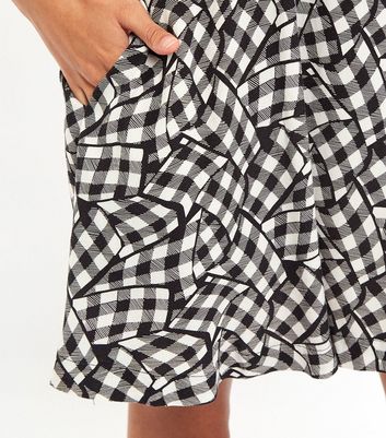 Louche Black Gingham Mini Dress | New Look