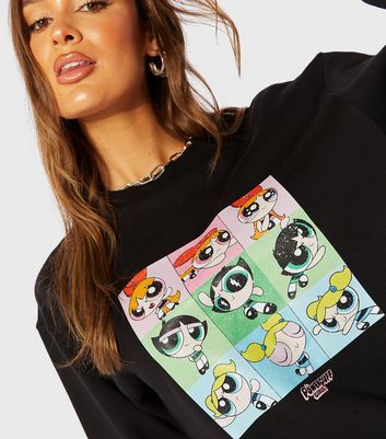 Skinnydip Black Powerpuff Girls Sweatshirt New Look