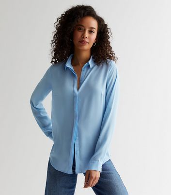 Tall Blue Long Sleeve Shirt
