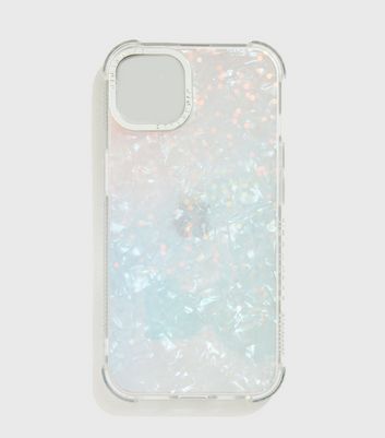 Skinnydip Silver Iridescent iPhone Shock Case New Look