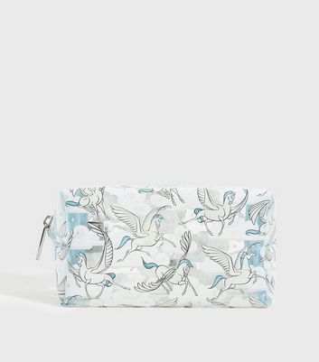 Skinnydip Clear Disney Pegasus Makeup Bag New Look