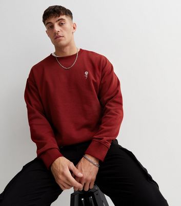 Dark hotsell red sweatshirt