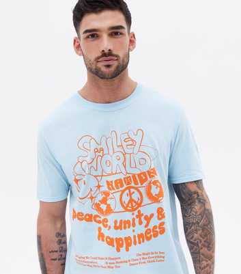 Pale Blue SmileyWorld Logo T-Shirt