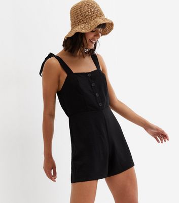 black strap playsuit